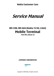 Nokia RM-604 Service Manual