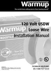 Warmup USDW-360-120 Installation Manual