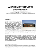 PSC AlphaMix Manual