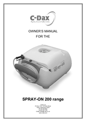 C-Dax SPRAY-ON 200 Series Owner's Manual