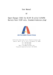 Aa Portable Power Corp Smart Charger User Manual