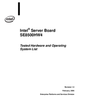 Intel SE8500HW4 Hardware Manual
