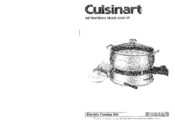 Cuisinart CFO-50CB Instruction/Recipe Booklet