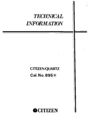 Citizen 895 Series Technical Information