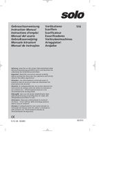 Solo 516 Instruction Manual