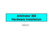 Panasonic Arbitrator 360 Hardware Installation Manual