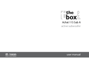 thomann Achat 115 Sub A User Manual