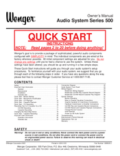 Wenger 500 Series Owner's Manual
