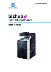 Konica minolta bizhub C451 Manuals | ManualsLib
