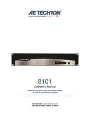 AE TECHRON 8101 Operator's Manual