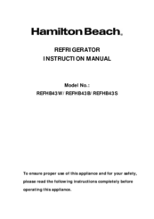 User manual Hamilton Beach 35035A (English - 56 pages)