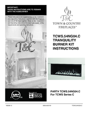 T&C TCWS.54NG04.C Instructions Manual