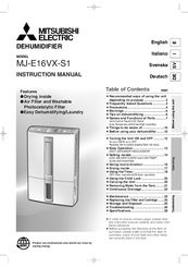 Mitsubishi Electric MJ-E16VX-S1 Instruction Manual