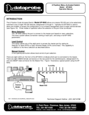 Dataprobe 8P-MAS Operation Manual