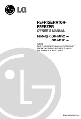LG GR-M712 series Owner's Manual