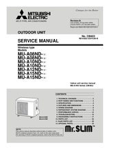 Mitsubishi Electric MU-A15N-c1 Service Manual