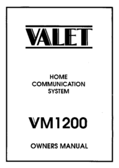 Valet VM1200 Owner's Manual