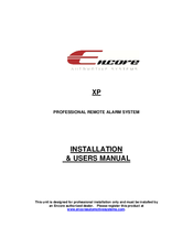 Encore XP Installation And User Manual