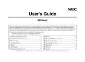 Nec MB User Manual