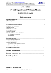 AKG KOT-0190US-SA4B User Manual
