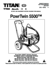 Titan PowrTwin 5500 Owner's Manual