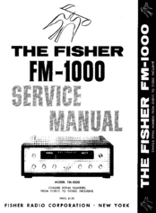 Fisher FM-1000 Service Manual