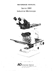 american optical 1860 series Reference Manual