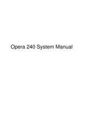 MDS Opera 240 System Manual