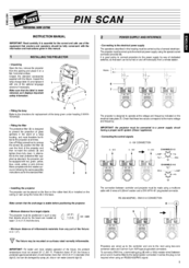 Clay Paky PIN SCAN Instruction Manual