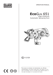 Durr EcoGun 656 Operation Manual