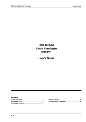 Grass Valley LDK 4016/05 User Manual