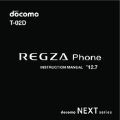 Docomo REGZA T-02D Instruction Manual