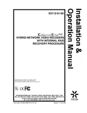 Vicon Kollector Elite XG Installation And Operation Manual