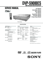 Sony DVP-S9000ES Service Manual