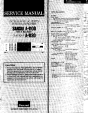 Sansui A-1100 Service Manual