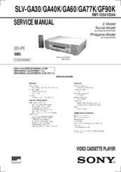 Sony SLV-GA60 Service Manual
