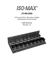 Jensen Iso-Max JT-MS-8N2 User Manual