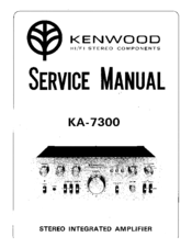 Kenwood KA-7300 Service Manual