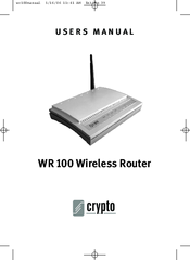 Crypto WR 100 User Manual