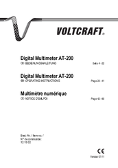 VOLTCRAFT AT-200 Operating Instructions Manual