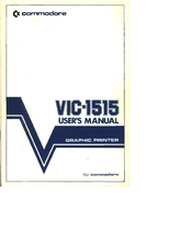 Commodore VIC-1515 User Manual