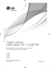 LG LS345 Series Owner's Manual