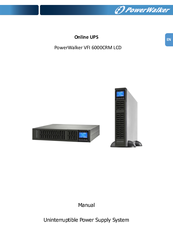 PowerWalker VFI 6000CRM LCD Manual