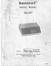 Bearcat BC-250 Service Manual