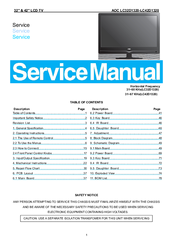 AOC LC42D1320 Service Manual
