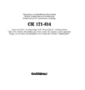 Gaggenau CK 171-614 Operating And Installation Instructions