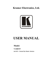 Kramer VS-88DTP User Manual