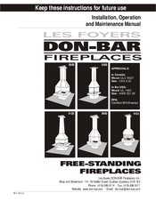 Les Foyers Don-Bar 9120 Installation, Operation And Maintenance Manual