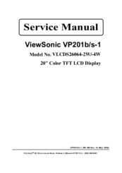 ViewSonic VP201b-1 Service Manual