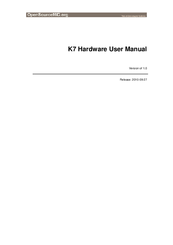 OpenSource K7 User Manual
